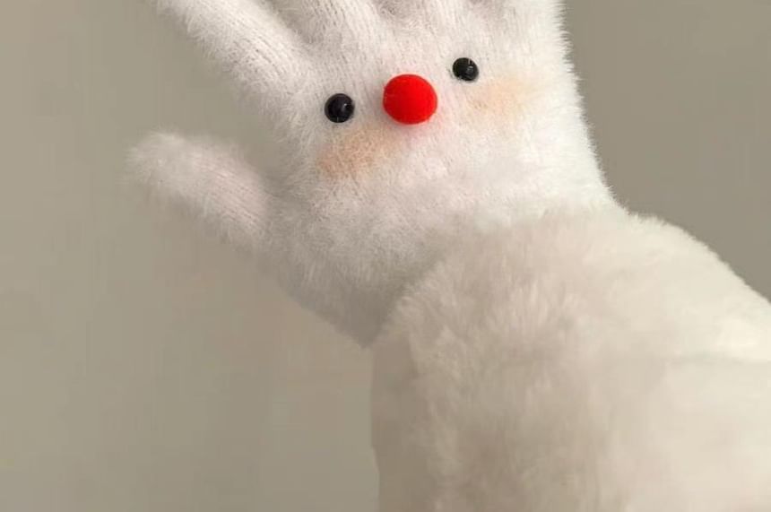 Fluffy Gloves Cartoon