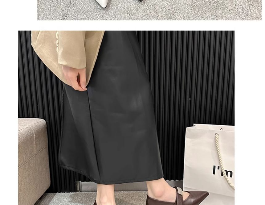 Jane Heel Chunky Shoes Mary Buckled Pointy