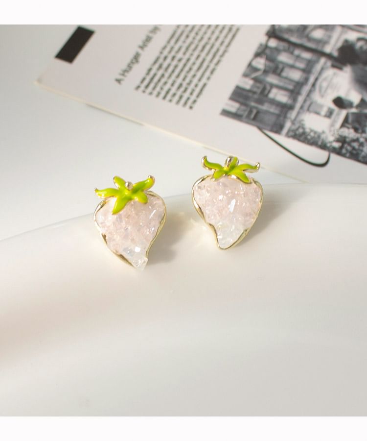/ Stud Clip-On Earring Strawberry