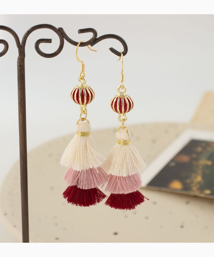 Tassel Earring / Drop Clip-On