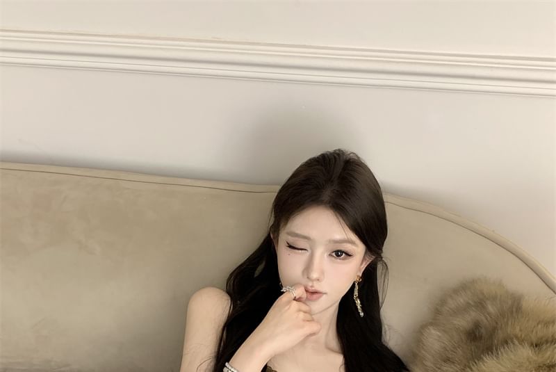 Top Trim Cami Corp Frill Plain