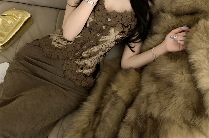 Top Trim Cami Corp Frill Plain