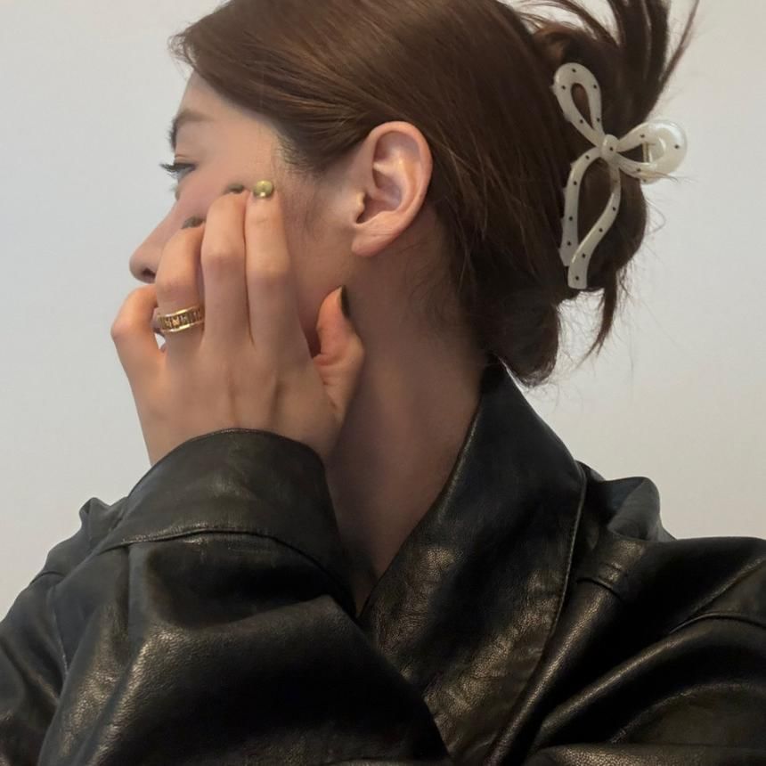 Dot Polka Hair Bow Claw