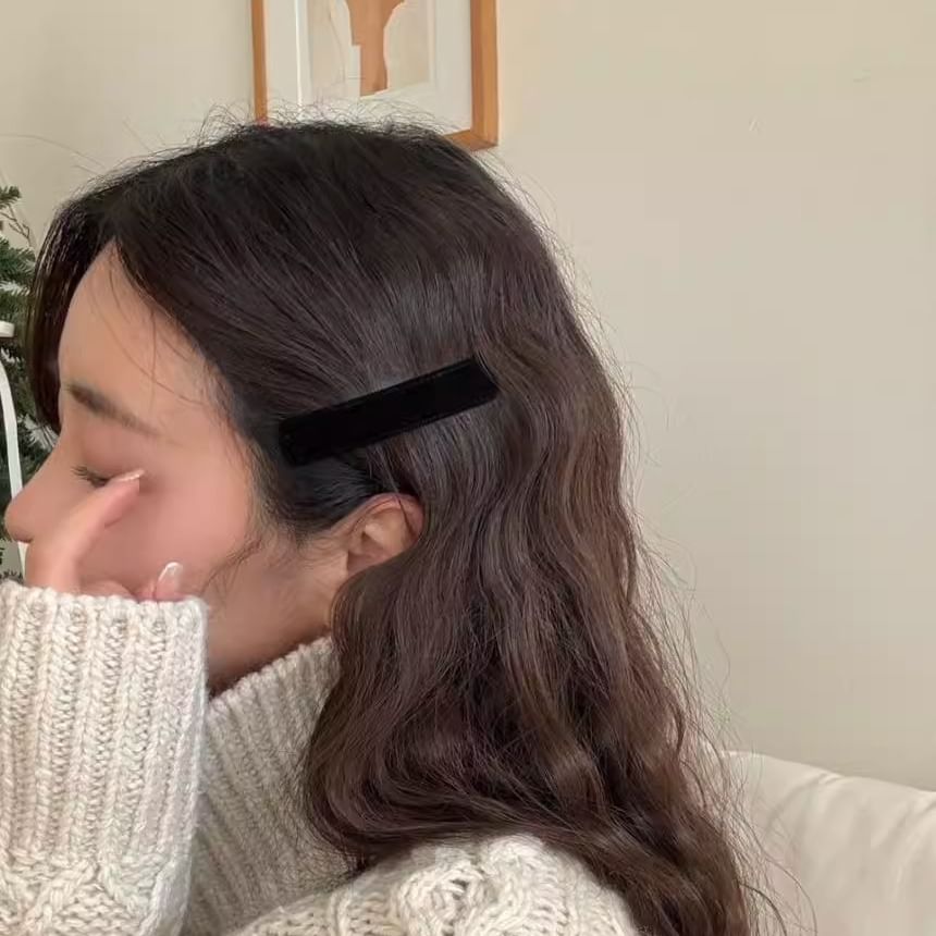 Clip Hair Plain Velvet