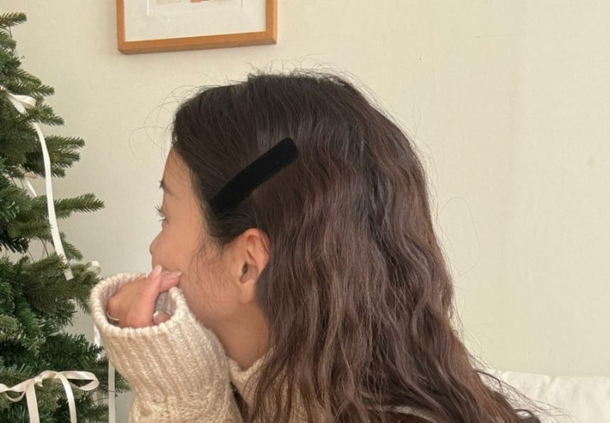 Clip Hair Plain Velvet