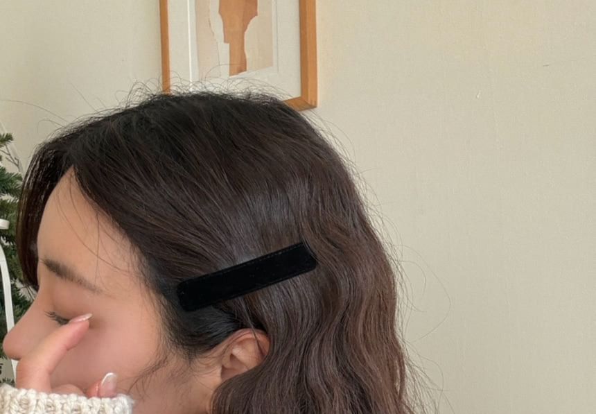 Clip Hair Plain Velvet