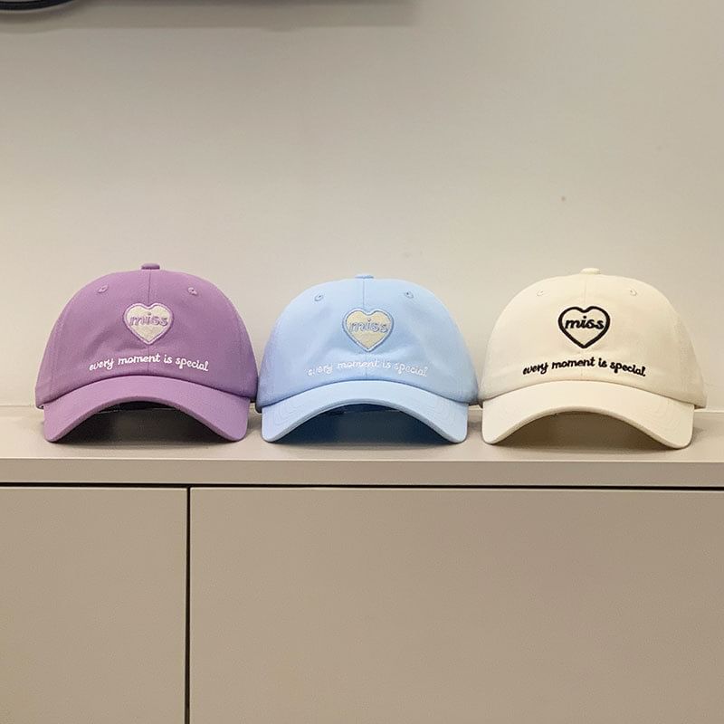 Heart Cap Embroidered