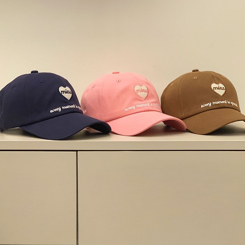Heart Cap Embroidered