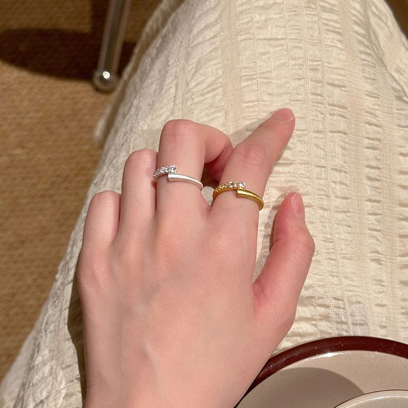 Ring / Open Set Alloy Rhinestone