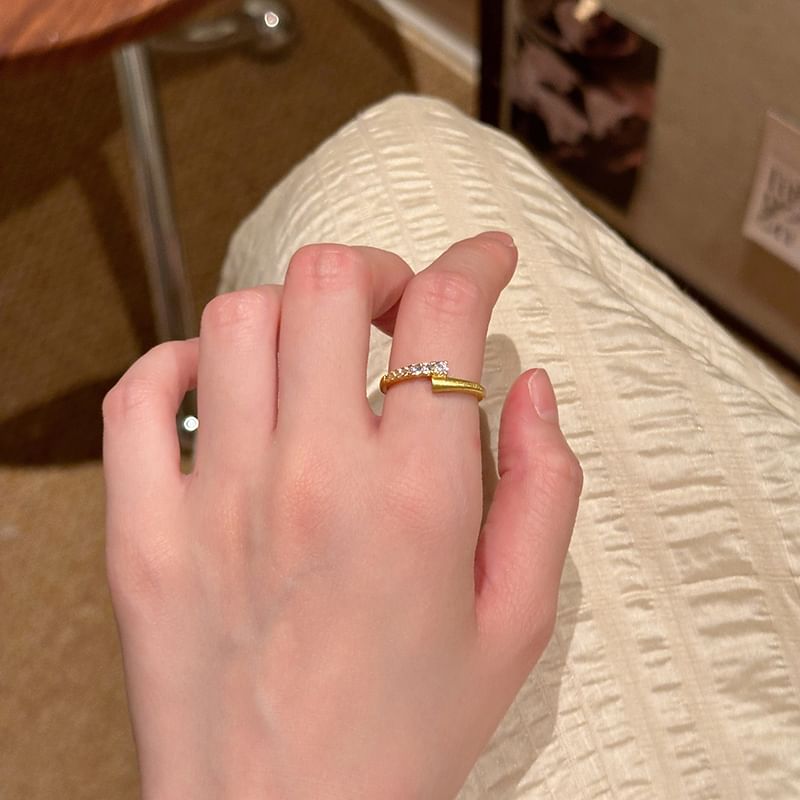 Ring / Open Set Alloy Rhinestone