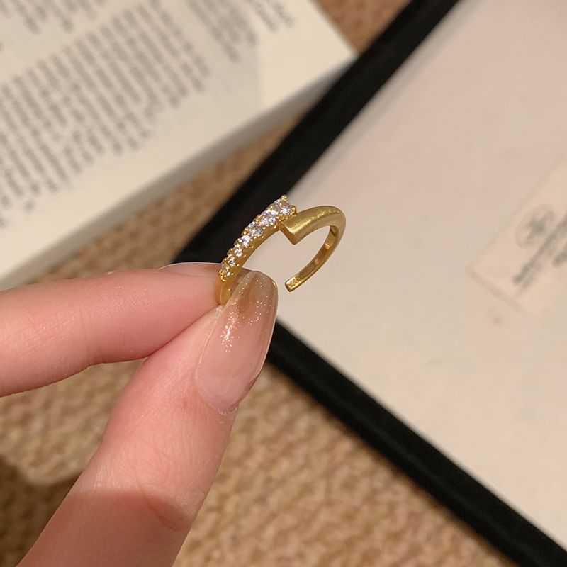 Ring / Open Set Alloy Rhinestone