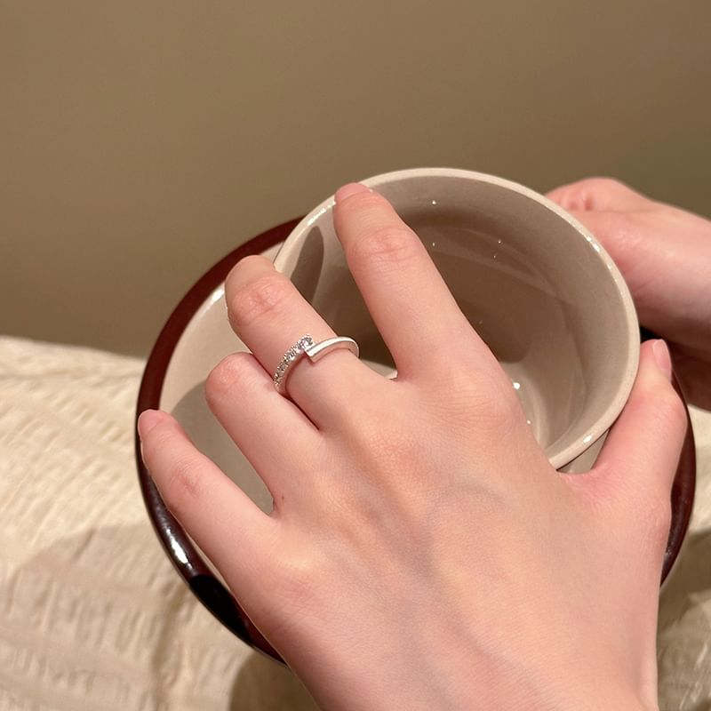 Ring / Open Set Alloy Rhinestone