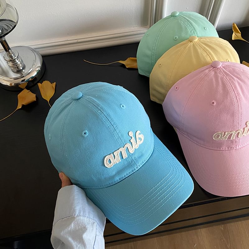 Baseball Lettering Applique Cap