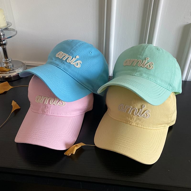 Baseball Lettering Applique Cap