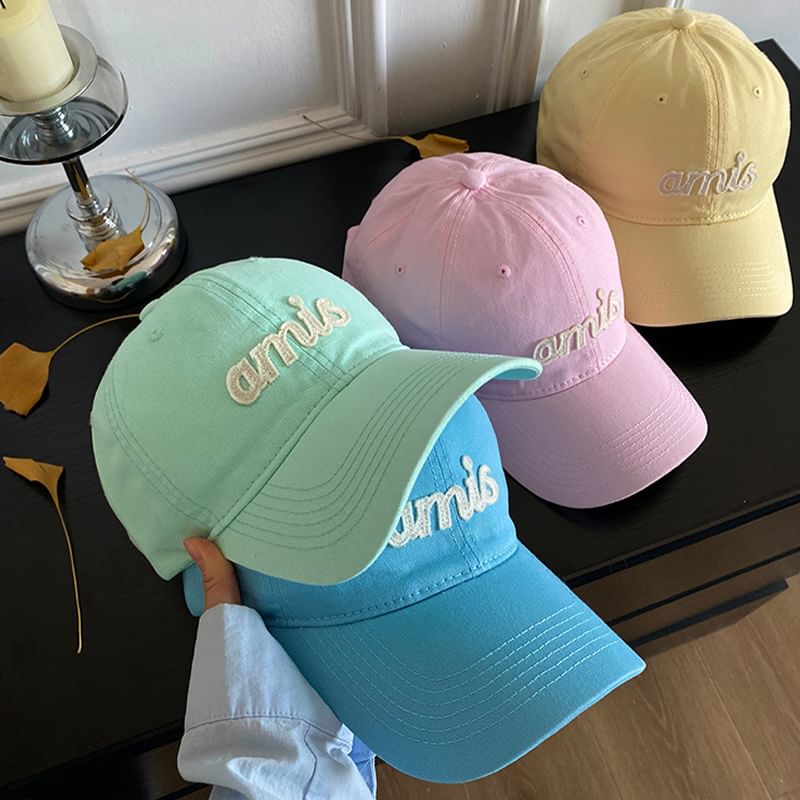 Baseball Lettering Applique Cap