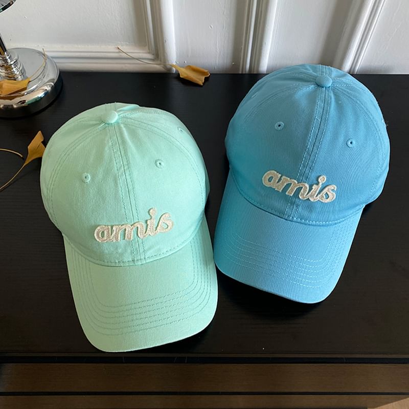 Baseball Lettering Applique Cap