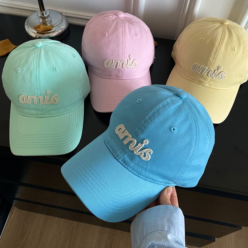 Baseball Lettering Applique Cap