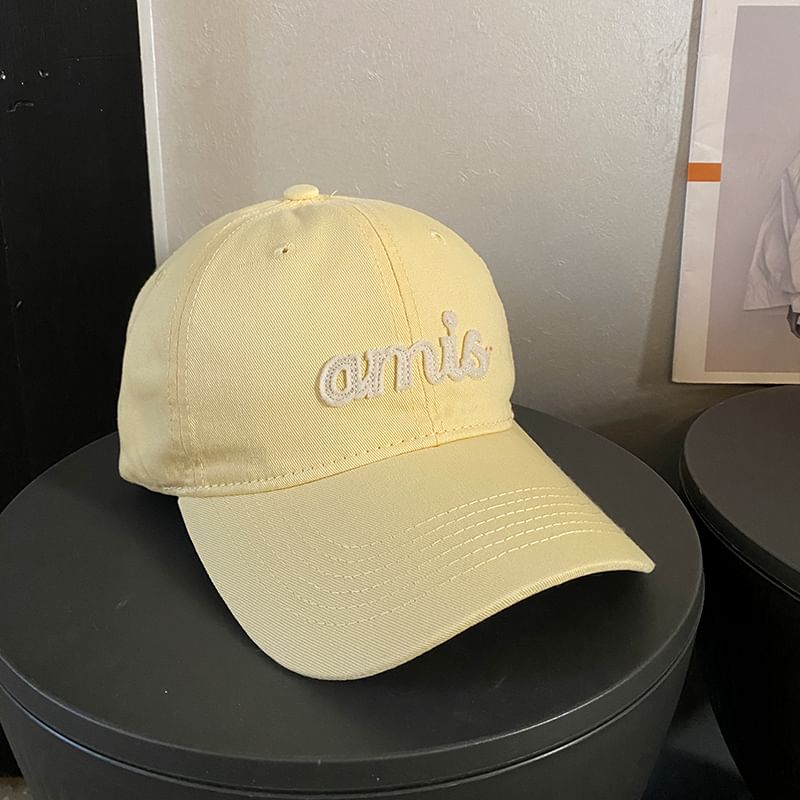 Baseball Lettering Applique Cap