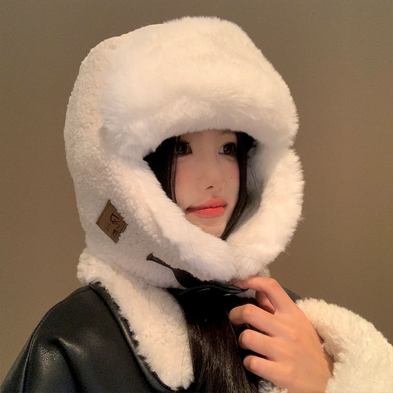 Fleece Plain Hat Trapper