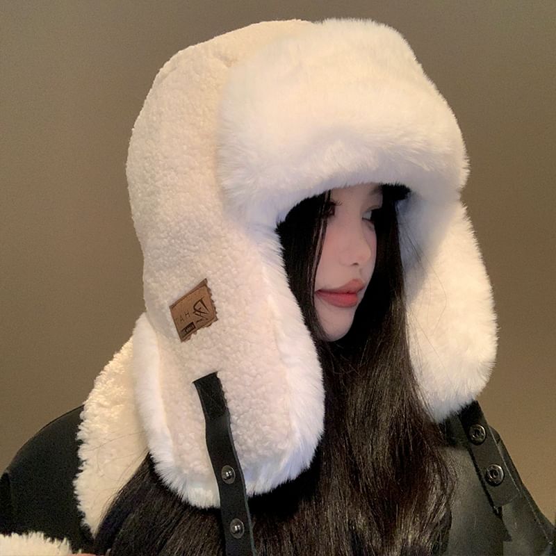 Fleece Plain Hat Trapper