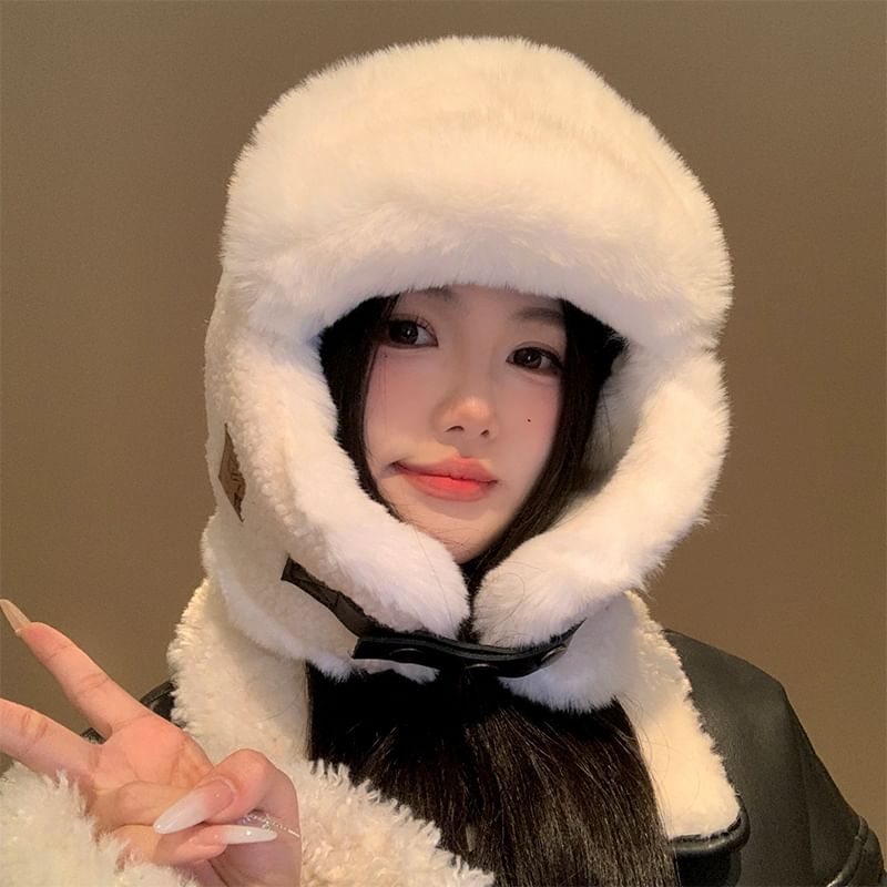 Fleece Plain Hat Trapper