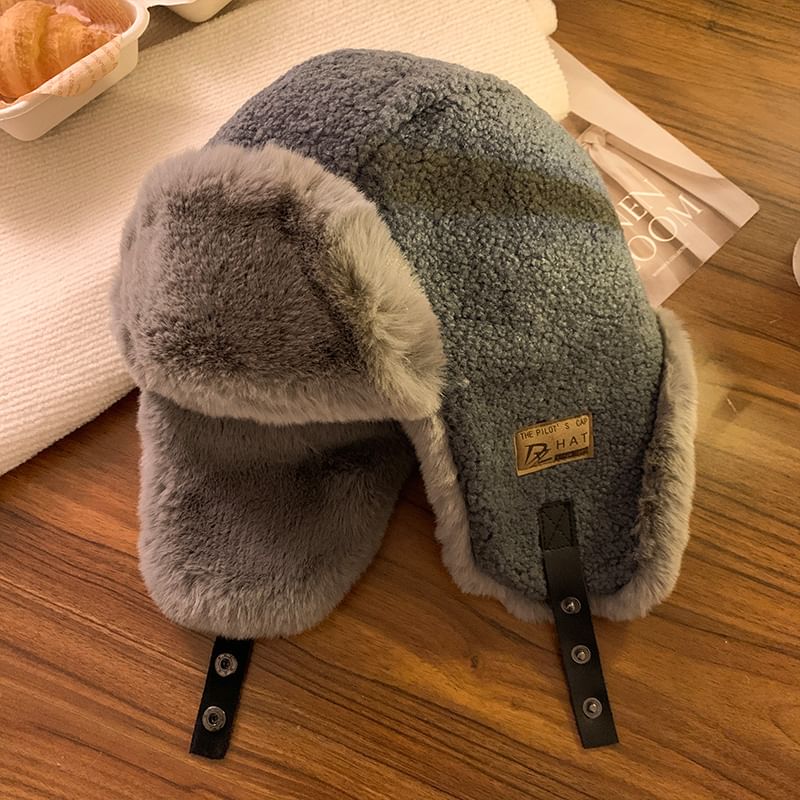 Fleece Plain Hat Trapper