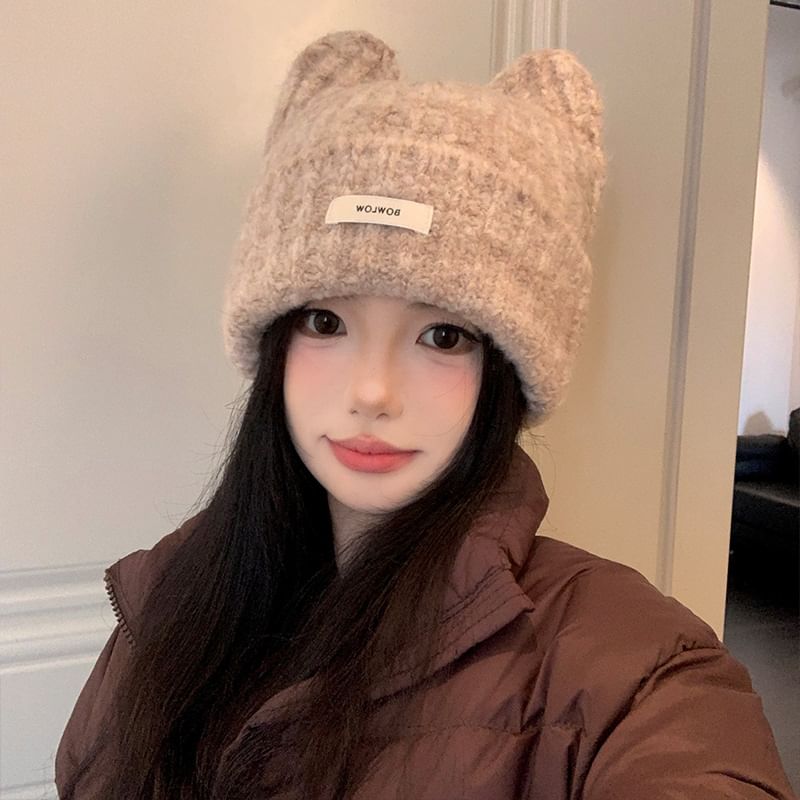 Ear Cat Knit Beanie