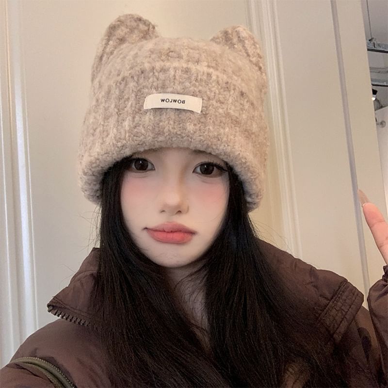 Ear Cat Knit Beanie