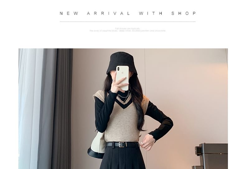 High A-Line Midi Plain Accordion Pleated Skirt Waist