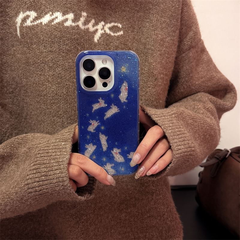 / Strap Set Rabbit Phone Case