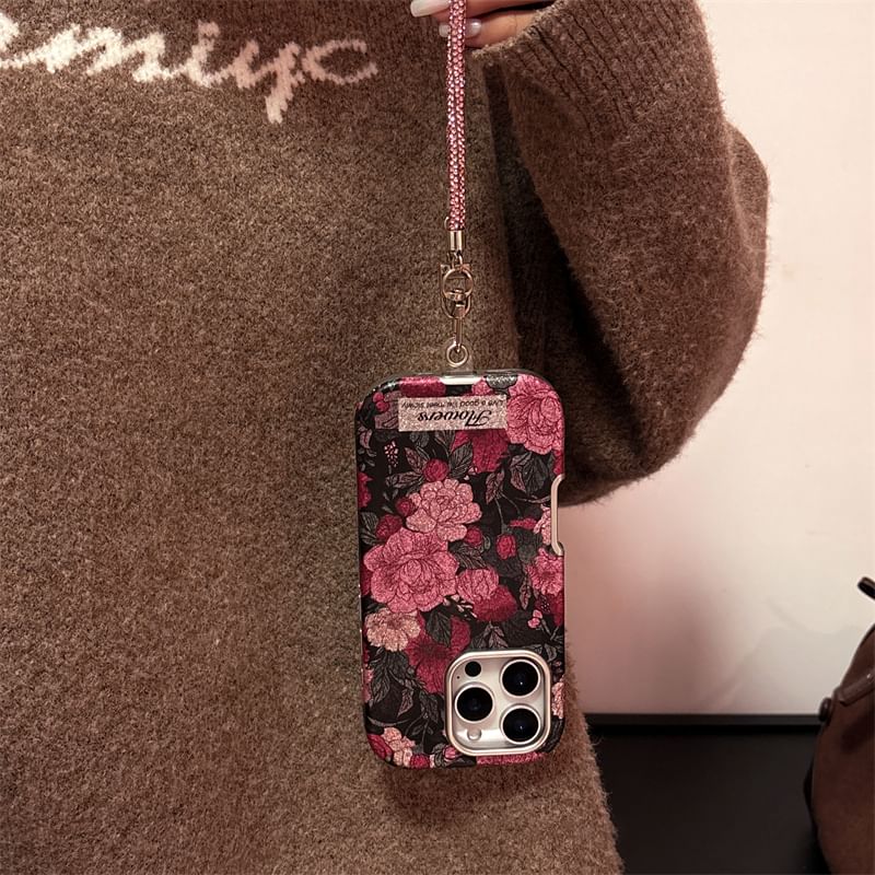 Rose Case Phone Strap Set /