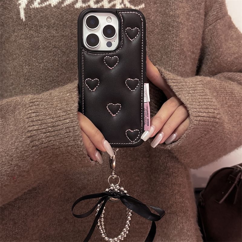 Strap Heart Phone / Case Set