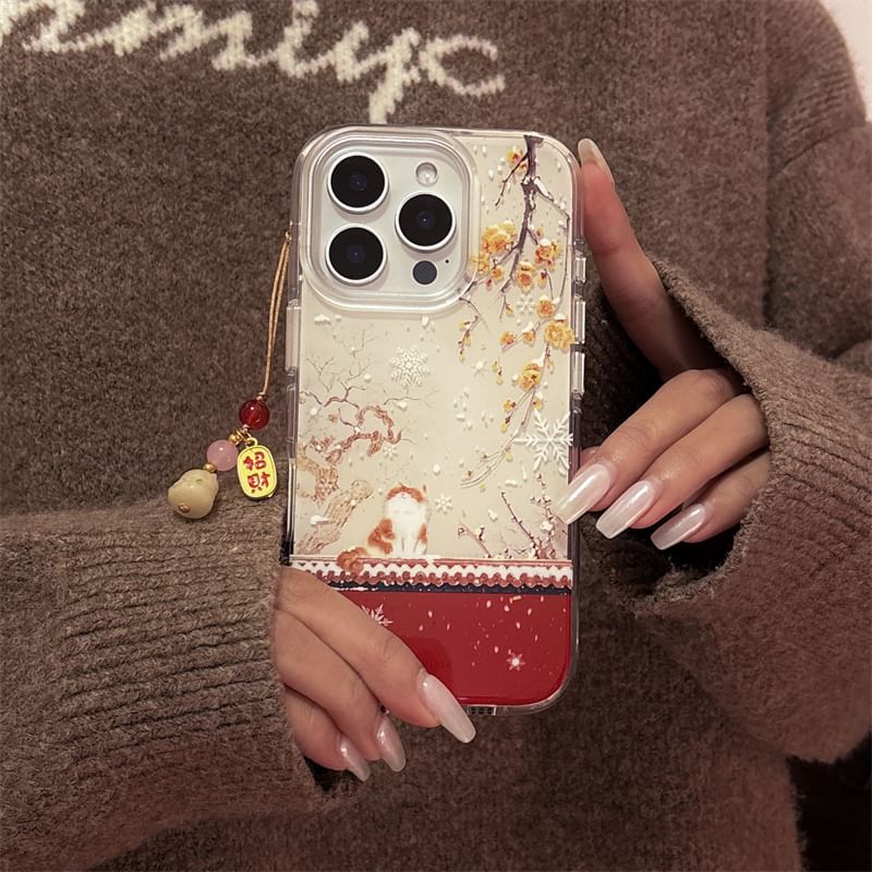 Case Phone Set Cat Charm /