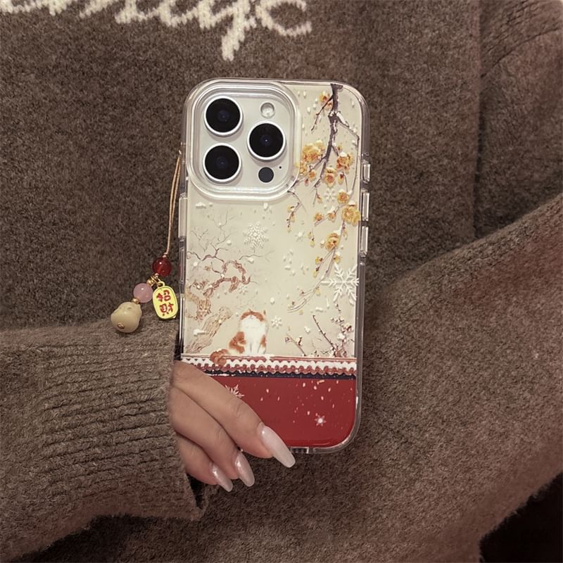 Case Phone Set Cat Charm /