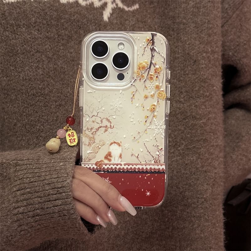 Case Phone Set Cat Charm /