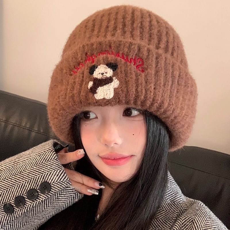 Dog Beanie Embroidered
