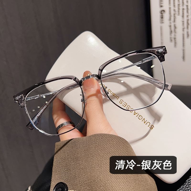 Frame Glasses Blue Light Half Blocking