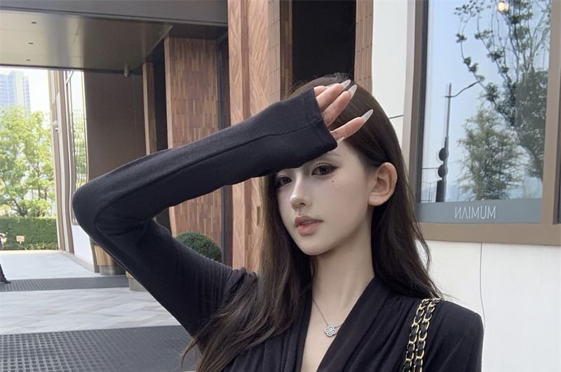 Shawl Waist Collar Tie Cardigan Plain