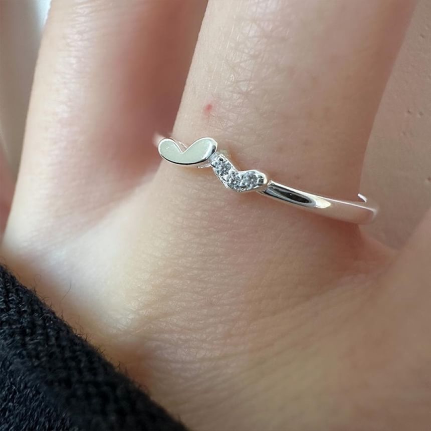 Silver Heart Ring Sterling 925