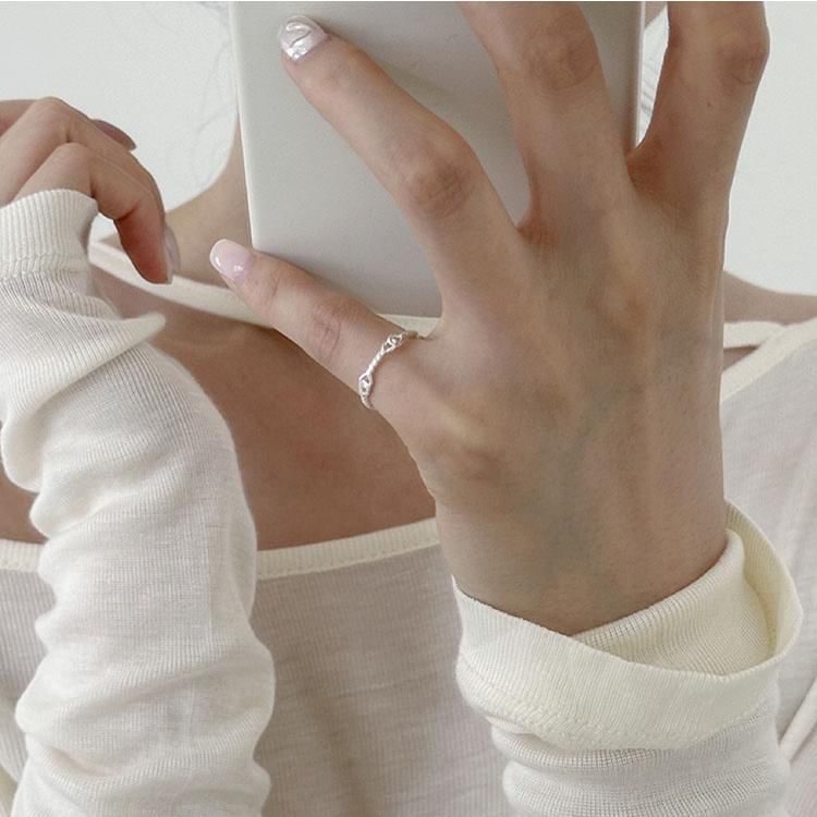 Sterling Twist Silver 925 Ring