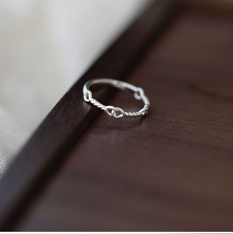 Sterling Twist Silver 925 Ring