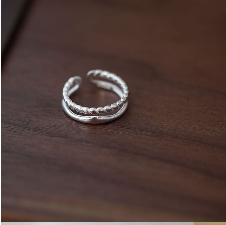 Metal 925 Open Ring Sterling Silver