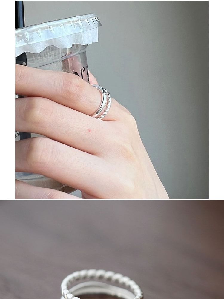 Metal 925 Open Ring Sterling Silver