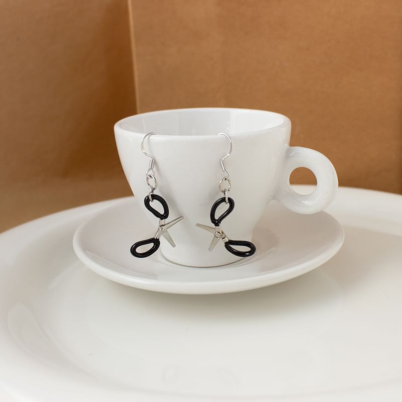 / Scissor Clip On Drop Earring