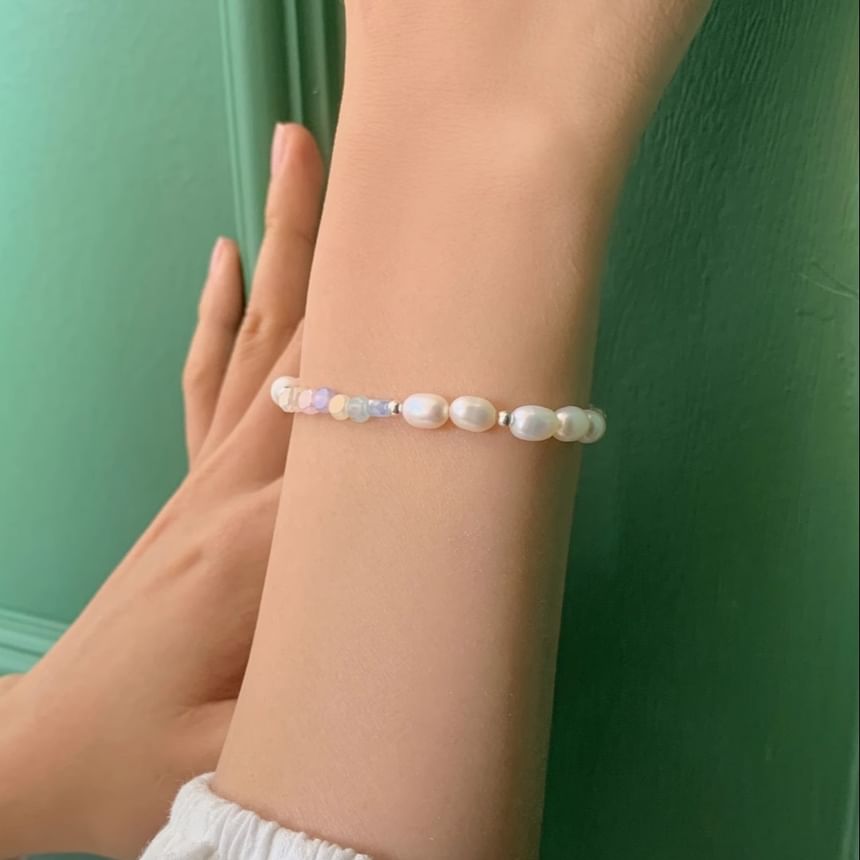 Beaded Silver Bracelet Sterling