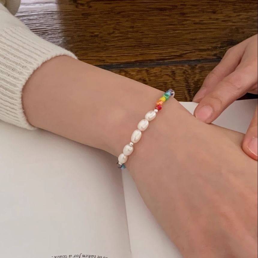 Beaded Silver Bracelet Sterling