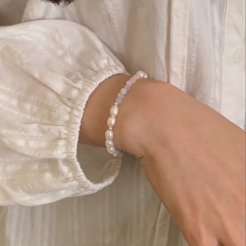 Beaded Silver Bracelet Sterling