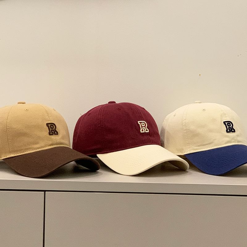 Lettering Tone Baseball Embroidered Cap Two