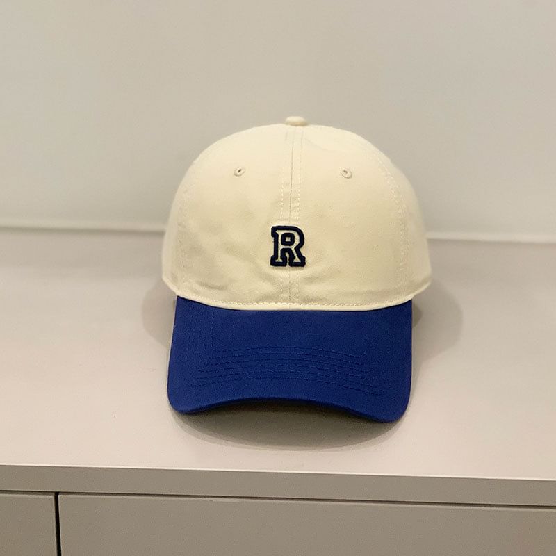 Lettering Tone Baseball Embroidered Cap Two