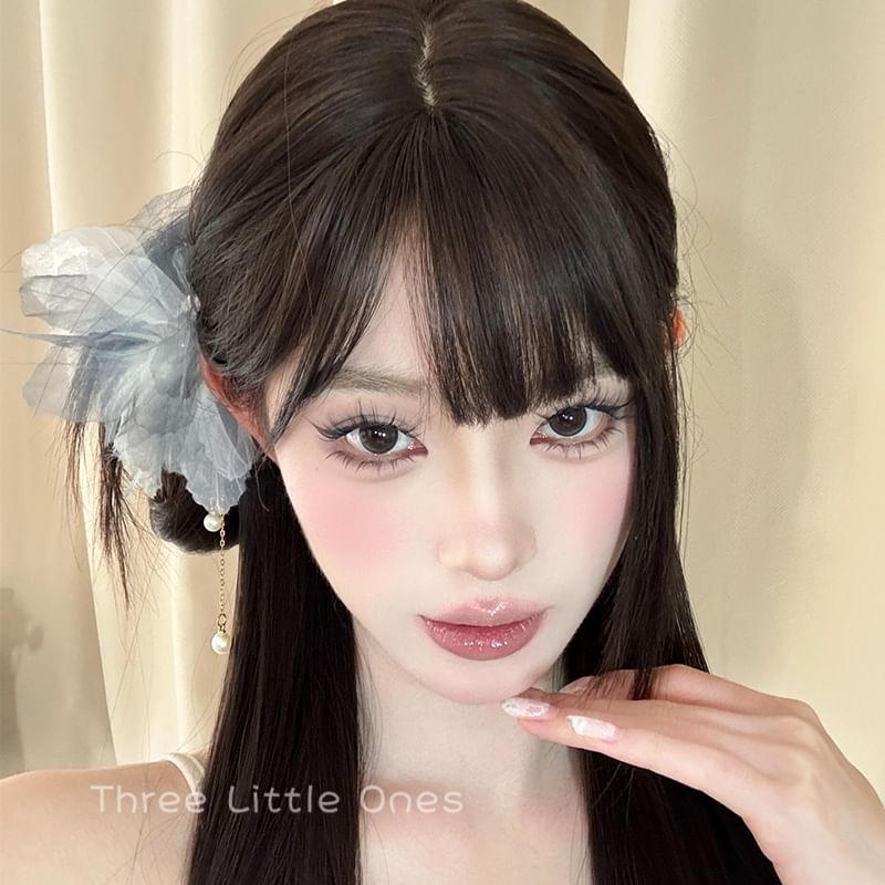 Mesh Pin Flower Hair